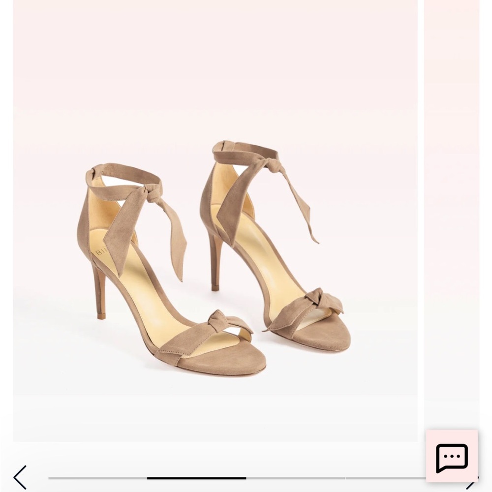 Alexandre Birman Tan Suede Heels